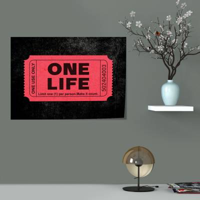 پوستر سیلک تیکت ONE LIFE