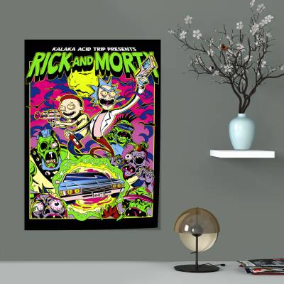 پوستر سیلک ریک و مورتی 3-Rick and Morty