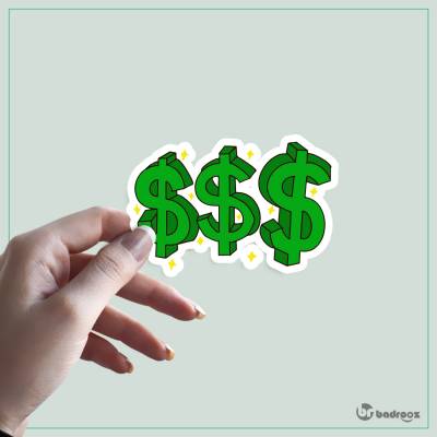 استیکر و برچسب دلار -2