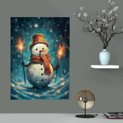 پوستر سیلک Snowman