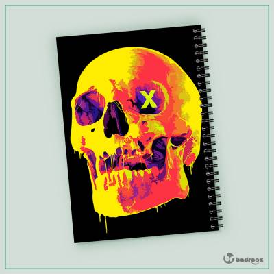 دفتر یادداشت yellow skull