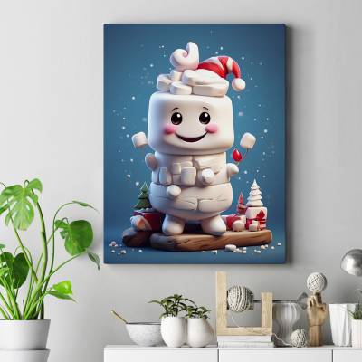 تابلو کنواس (بوم) Snowman 3