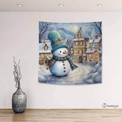 بک دراپ مربع Snowman 5