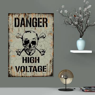پوستر سیلک danger -1