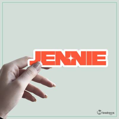 استیکر و برچسب jennie logo