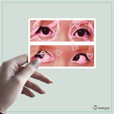 استیکر و برچسب blackpink rose apt