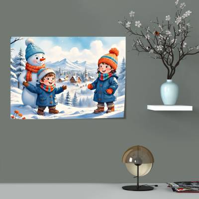 پوستر سیلک snowy day