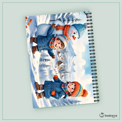 دفتر یادداشت snowy day