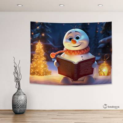 بک دراپ Cute Snowman