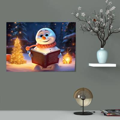 پوستر سیلک Cute Snowman