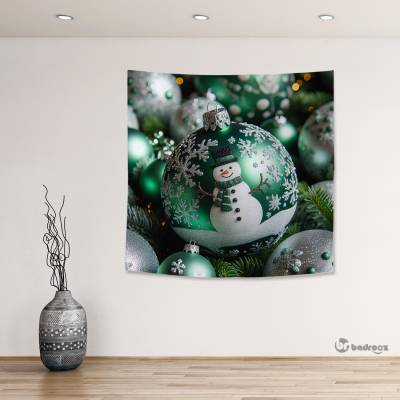 بک دراپ مربع Christmas Ball