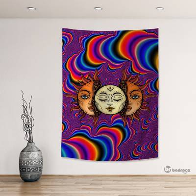بک دراپ moon & sun