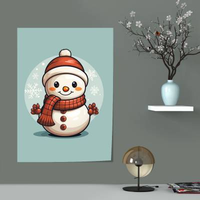 پوستر سیلک Snowman 6
