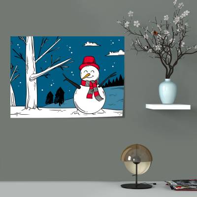 پوستر سیلک Snowman 7