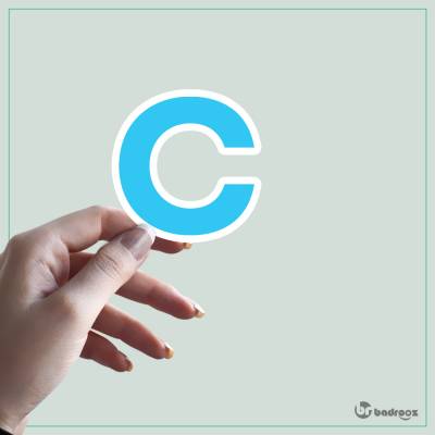 استیکر و برچسب حروف انگلیسی - حرف C