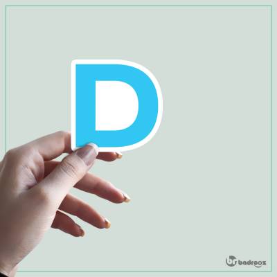 استیکر و برچسب حروف انگلیسی - حرف D