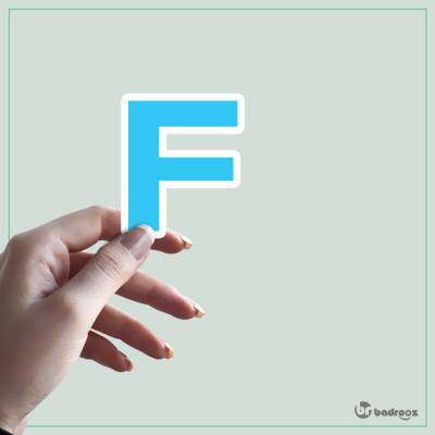 استیکر و برچسب حروف انگلیسی - حرف F