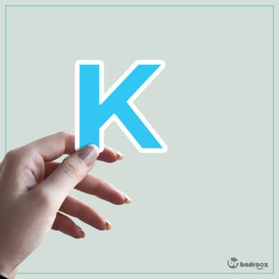 استیکر و برچسب حروف انگلیسی - حرف K