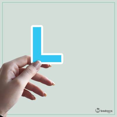 استیکر و برچسب حروف انگلیسی - حرف L