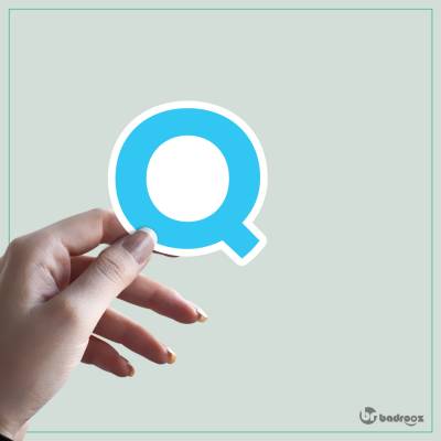 استیکر و برچسب حروف انگلیسی - حرف Q