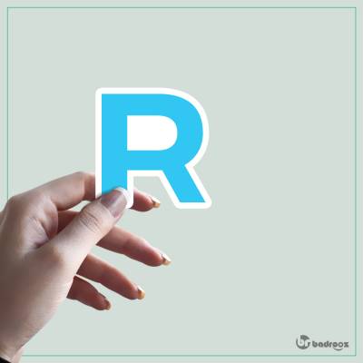 استیکر و برچسب حروف انگلیسی - حرف R