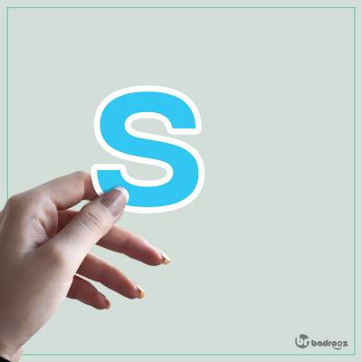 استیکر و برچسب حروف انگلیسی - حرف S
