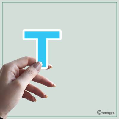استیکر و برچسب حروف انگلیسی - حرف T