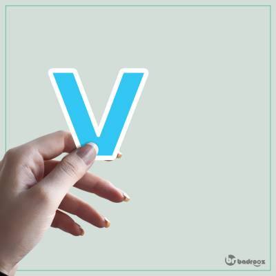 استیکر و برچسب حروف انگلیسی - حرف V