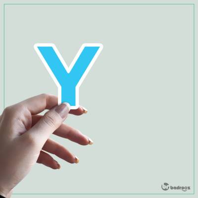 استیکر و برچسب حروف انگلیسی - حرف Y