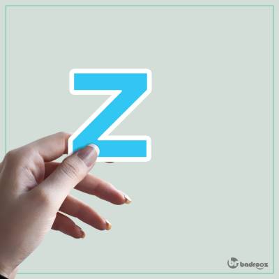 استیکر و برچسب حروف انگلیسی - حرف Z