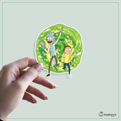 استیکر و برچسب پورتال ریک و مورتی (Rick and Morty)