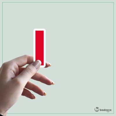استیکر و برچسب حروف انگلیسی 1 - حرف I