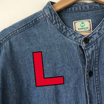 پچ حرارتی (برچسب لباس) حروف انگلیسی 1 - حرف L