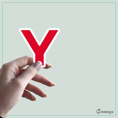 استیکر و برچسب حروف انگلیسی 1 - حرف Y 