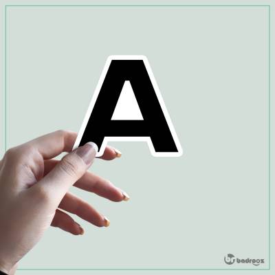 استیکر و برچسب حروف  انگلیسی 2 - حرف A