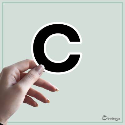 استیکر و برچسب حروف انگلیسی 2 - حرف C