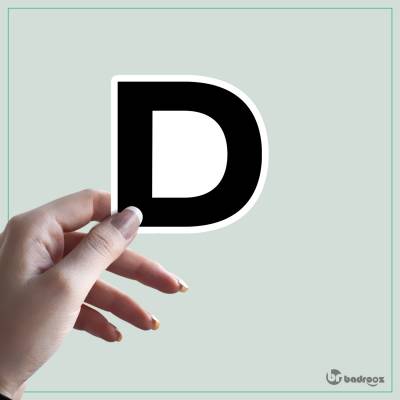 استیکر و برچسب حروف انگلیسی 2 - حرف D