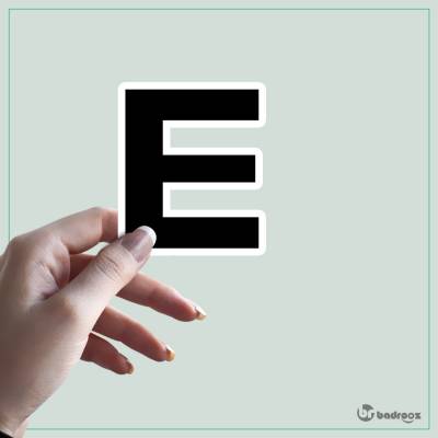 استیکر و برچسب حروف انگلیسی 2 - حرف E