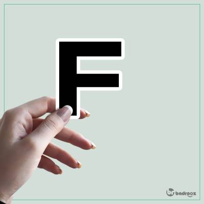 استیکر و برچسب حروف انگلیسی 2 - حرف F