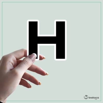 استیکر و برچسب حروف انگلیسی 2 - حرف H