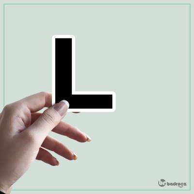 استیکر و برچسب حروف انگلیسی 2 - حرف L