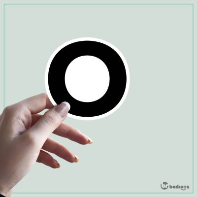 استیکر و برچسب حروف انگلیسی 2 - حرف O