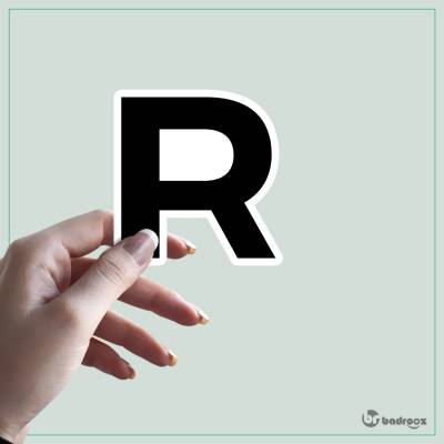 استیکر و برچسب حروف انگلیسی 2 - حرف R