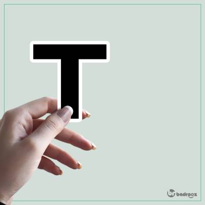استیکر و برچسب حروف انگلیسی 2 - حرف T