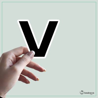 استیکر و برچسب حروف انگلیسی 2 - حرف V
