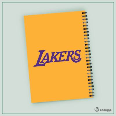 دفتر یادداشت لوگوی بسکتبالی Lakers
