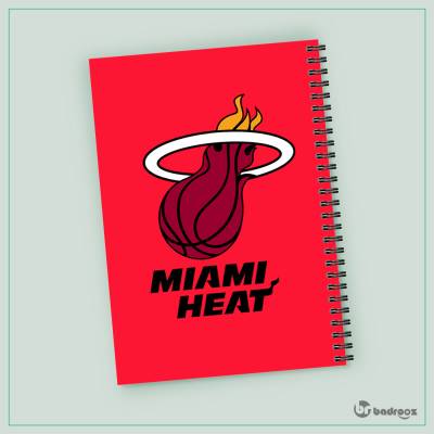دفتر یادداشت لوگوی تیم بسکتبال میامی هیت Miami Heat