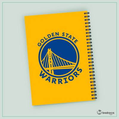 دفتر یادداشت لوگوی تیم بسکتبال گلدن استیت واریرز Golden State Warriors