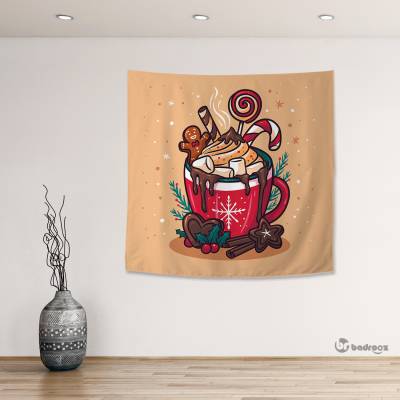 بک دراپ مربع Hot Chocolate