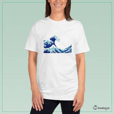 تی شرت زنانه موج عظیم کاناگاوا - The Great Wave off Kanagawa- 2